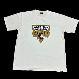 RARE Schott Bros NYC X Disney Mickey Mouse Graphic Tee Shirt USA Made Sz XL